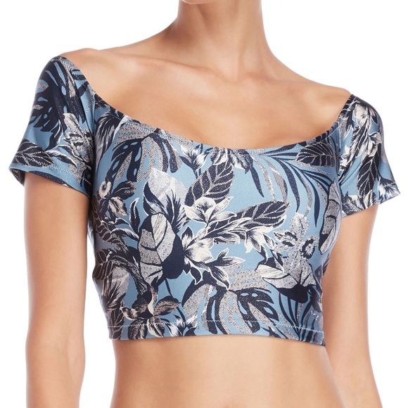 Sam Edelman Other - Sam Edelman - Blue Floral Swimsuit Set